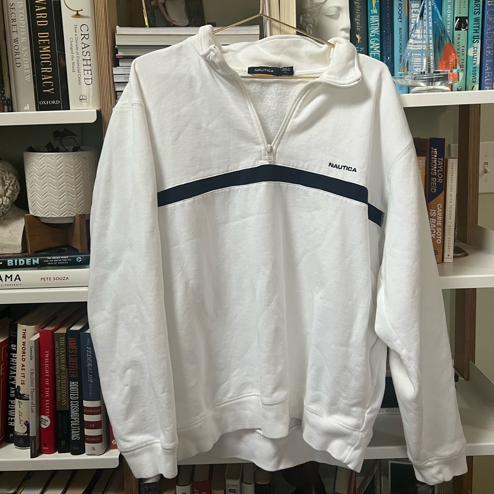 Vintage 1990s Nautica half zip size XL